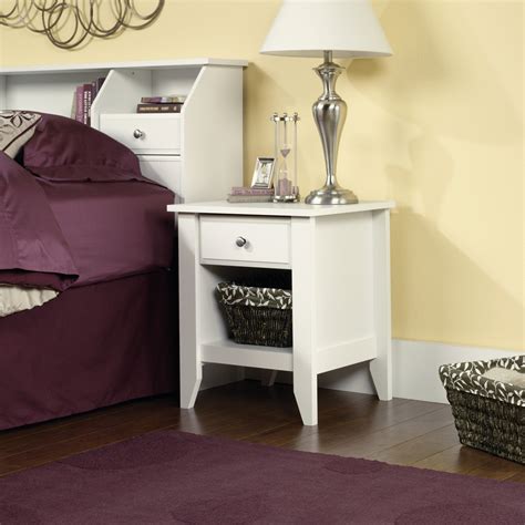 Their bedroom, living room, media, and office furniture comes in a convenient variety of finishes. Sauder Shoal Creek Nightstand