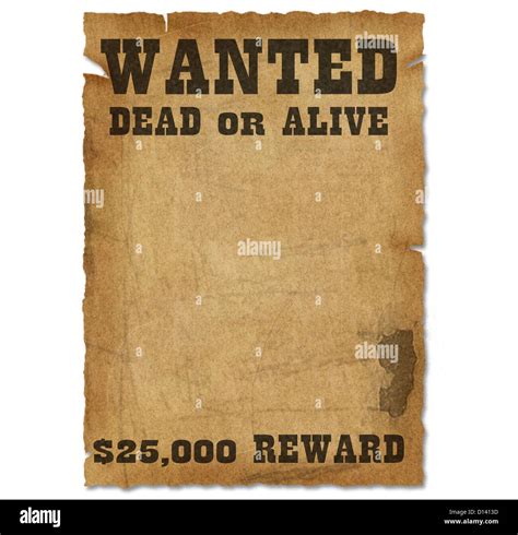 Blank Wanted Poster Background