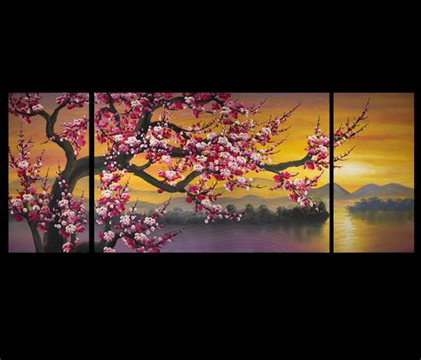Abstract Paintings On Canvas Painting Japanese Cherry Blossom Painting