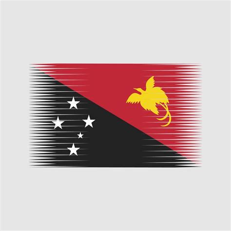 Vecteur De Drapeau De Papouasie Nouvelle Guinée Drapeau National