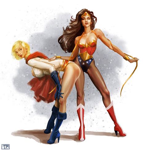 Wonder Woman Vs Power Girl By Brainleakage On Deviantart Wonder Woman