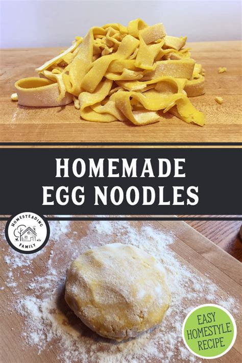 Easy Homemade Egg Noodles With Video