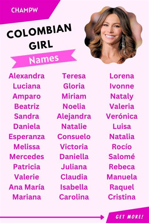 Colombian Girl Names Top 100 Complete List With Meaning