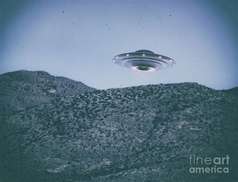 Ufo Over Mountains Photograph By Ktsdesignscience Photo Library Fine