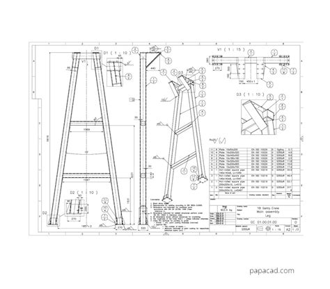Gantry Crane Plans Download Diy Gantry Crane Drawings
