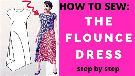 Sew Different Flounce Dress How To Sew Diy Dress Tutorial Youtube