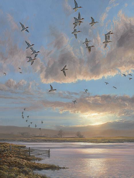 Paintings Of Birds Flying