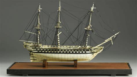 Macabre Ship Models Made From Human Bones By Pows