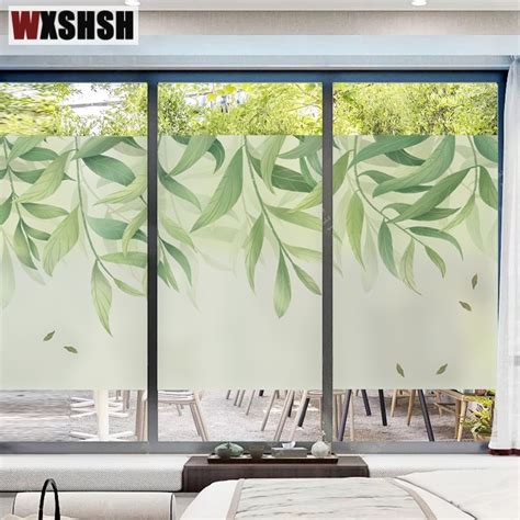 Custom Size Electrostatic Glass Foil Leaves Pattern Thermal Insulation