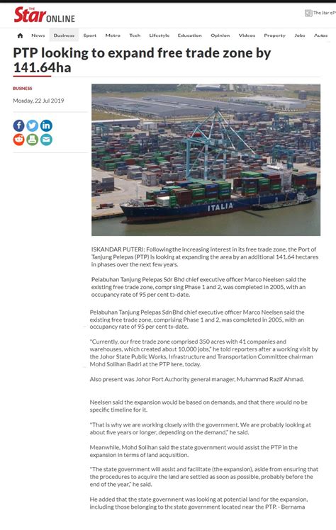 This is because risks are reduced when buying materials and another reason why so many companies use. Pelabuhan Tanjung Pelepas Sdn Bhd. - PTP looking to expand ...