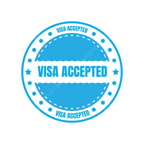 Diseño De Sello De Insignia De Visa Aceptada Png Sello De Aprobación