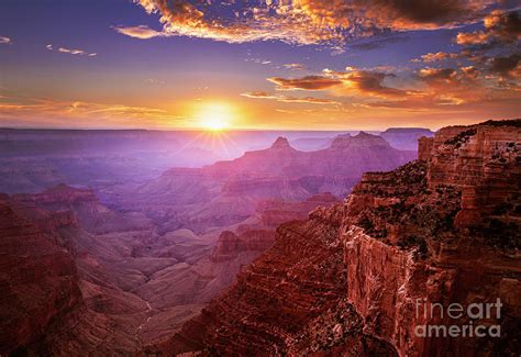 Cape Royal Sunset 2 Grand Canyon National Park Arizona Usa