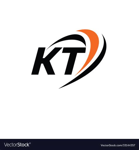 Kt Monogram Logo Royalty Free Vector Image Vectorstock