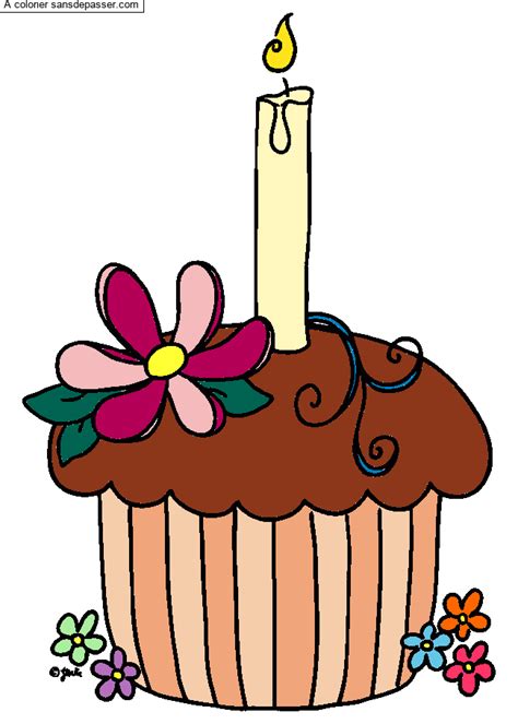 Cupcake Anniversaire Dessin Cup Cake Anniversaire La Classe De Luccia