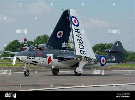 Hawker Sea Hawk Wv908 1950s Classic Vintage Jet Plane Formerly With