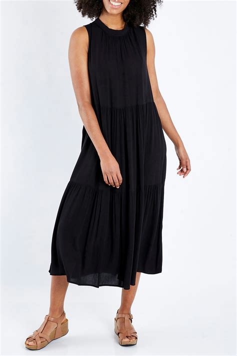 Threadz Clothing Sleeveless Panelled Dress Womens Knee Length Dresses