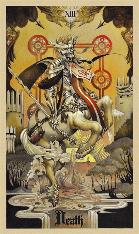 It is used in tarot card games as well as in divination. Tarot Card: Death - Illustration West 56