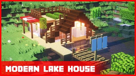 Minecraft Modern Lake House Easy Build Youtube