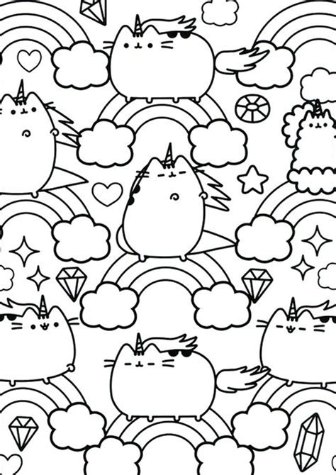 Free And Easy To Print Pusheen Coloring Pages Tulamama