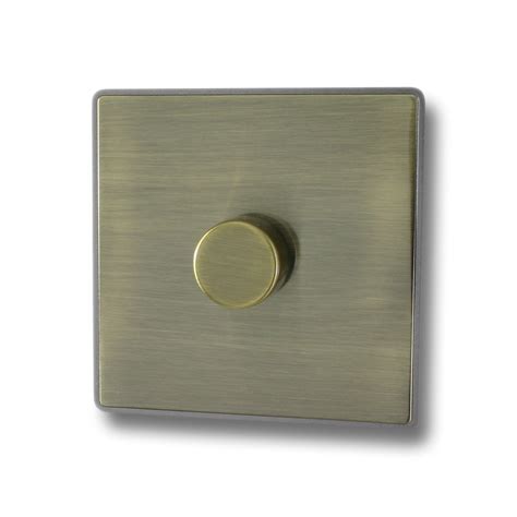 Grafik t dimmers are a family of beautiful and intuitive touch controls. Screwless Antique Brass LED Dimmer Switch (1 Gang)