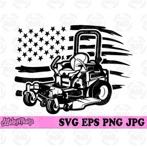 Zero Turn Lawn Mower 2 Svg Lawn Mower Svg Landscaping Svg Lawn Images