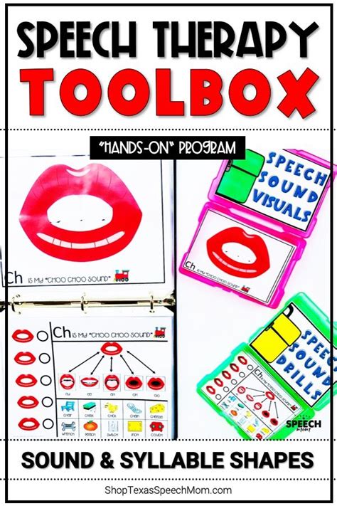 Speech Therapy Toolbox Speech Sounds And Syllable Shapes Hands On