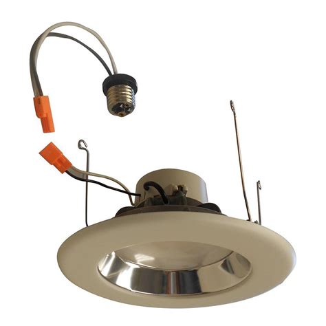 This low profile ceiling light is the perfect solution when recessed lighting is not an option. EnviroLite 6 in. Recessed LED Ceiling Light with Specular ...