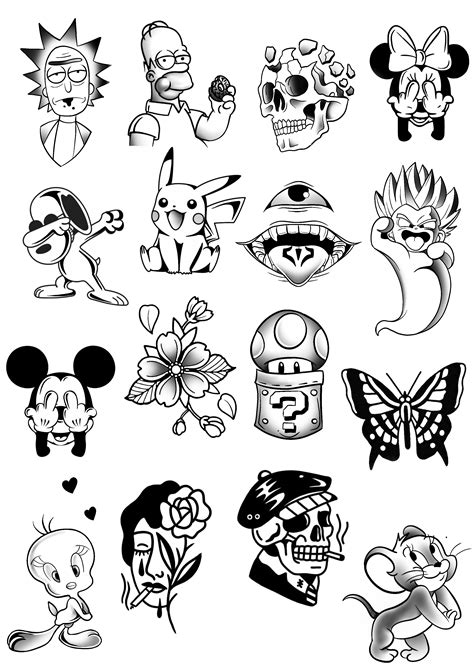 Cartoon Tattoos Funny Tattoos Anime Tattoos Disney Tattoos Tattoo