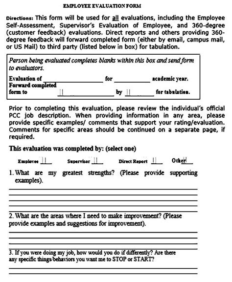 Please assist me in providing a simple guarantor's form format, which will be filled by employees guarantor/next of kin. Employee Evaluation Form Printable | Mous Syusa