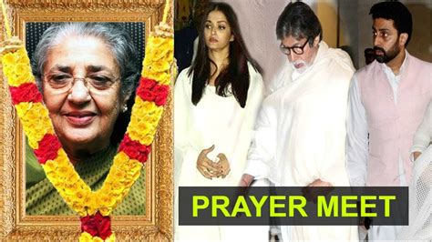 Bollywood Celebs Pay Their Last Respect To Shammi Aunty At Her Prayer Meet Amitabhaishwarya