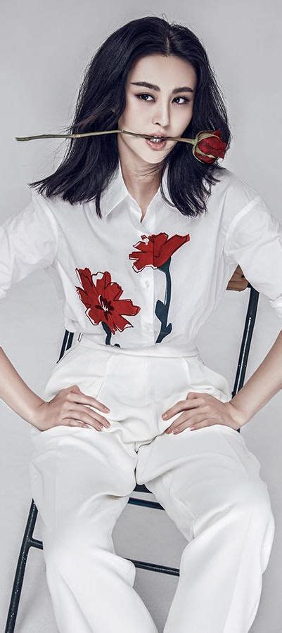 Chinese Actress Gan Lu Fashion Fashion Magazine Floral Prints Clothes