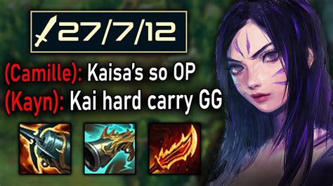 high tempo op early game kaisa build league of legends gameplay youtube