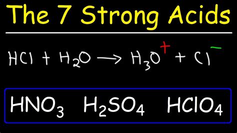 How To Memorize The Strong Acids And Strong Bases Youtuberandom