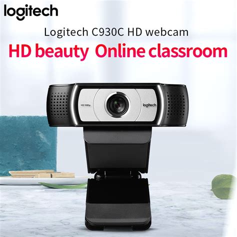 Logitech C930c Hd Smart 1080p Webcam With Cover For Computer Zeiss Lens Usb Video Camera 4 Time