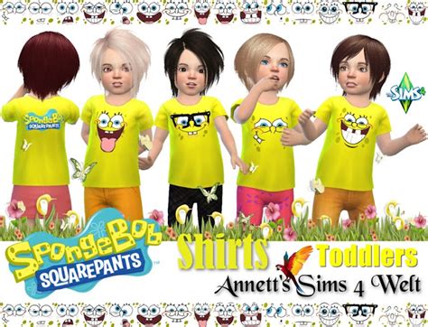 Toddlers Spongebob Shirts Sims 4 Updates ♦ Sims 4 Finds And Sims 4