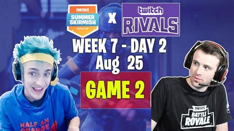 Game 2 Week 7 Day 2 Fortnite Summer Skirmish And Twitch Rivals