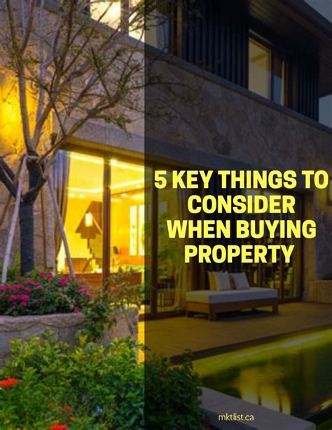 5 Key Things To Consider When Buying Property Useful If You Are Going