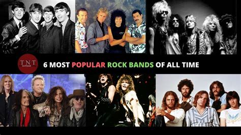 6 Most Popular Rock Bands Of All Time Youtube