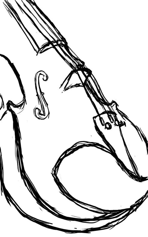 Violin Line Drawing Free Download On Clipartmag