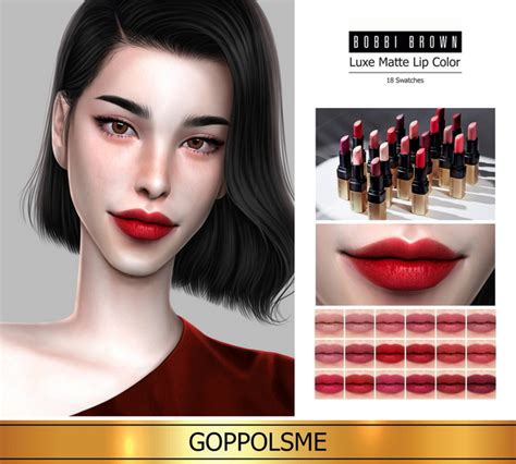 Gpme Gold Luxe Matte Lip Color At Goppols Me Sims 4 Updates
