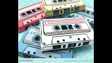 Make A Retro Cassette Tape T Card Holder And Party Favor Box Youtube