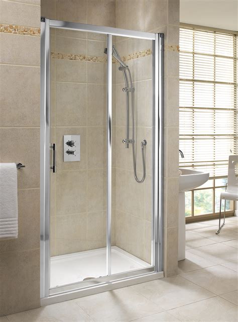 Stegbar shower screen door fixed door guide block white. Twyford Geo6 1200mm Sliding Shower Door Left Or Right Hand ...