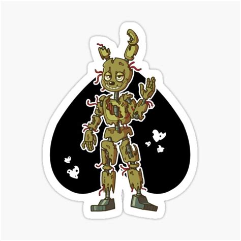 Springtrap Five Nights At Freddy S Sticker By Akushibluepaws
