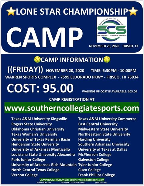 Southern Collegiate Sports Scscamps Twitter