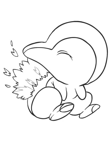 Pokemon Cyndaquil Coloring Pages Free Printable