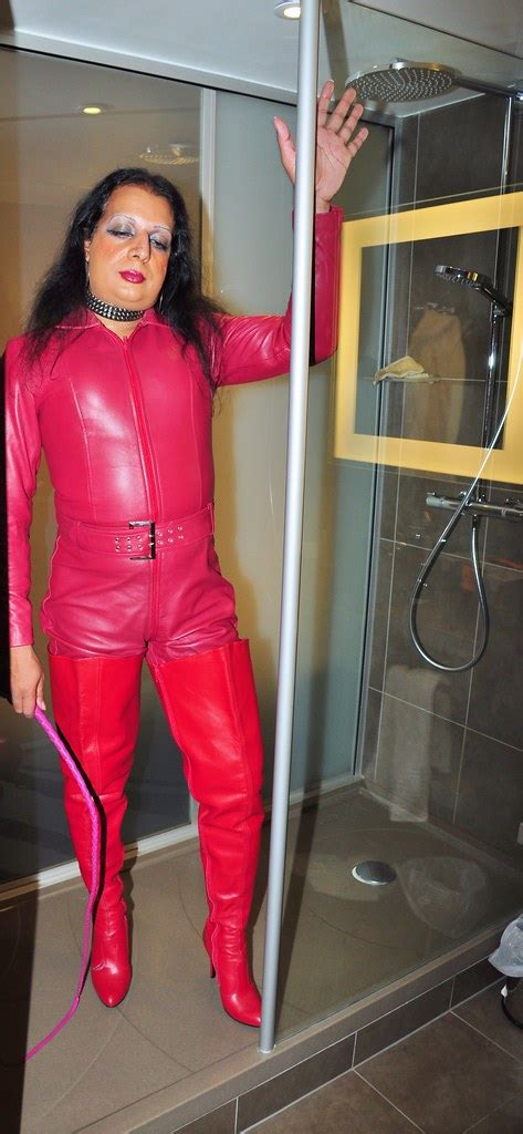 Mistress In Manchester Catsuit Mistress In Shower Flickr