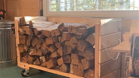 Portable Firewood Rack Indoor Firewood Storage Diy Youtube