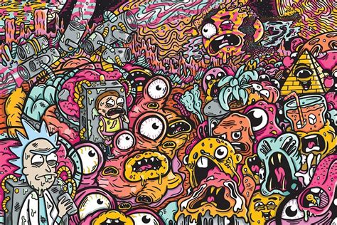 Diy Frame Rick And Morty Anime Cartoon Tv Series Wall Decor Posters Art