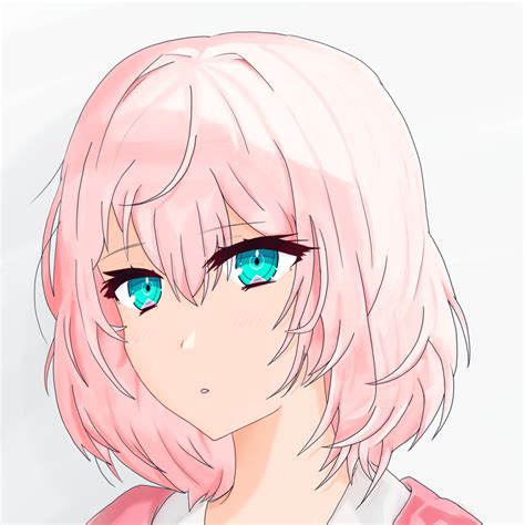 Artstation Pink Hair Anime Girl