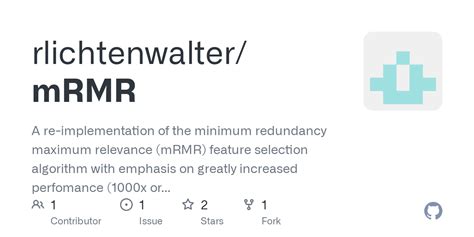 Github Rlichtenwaltermrmr A Re Implementation Of The Minimum